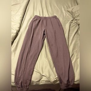 Brown garage sweatpants size small